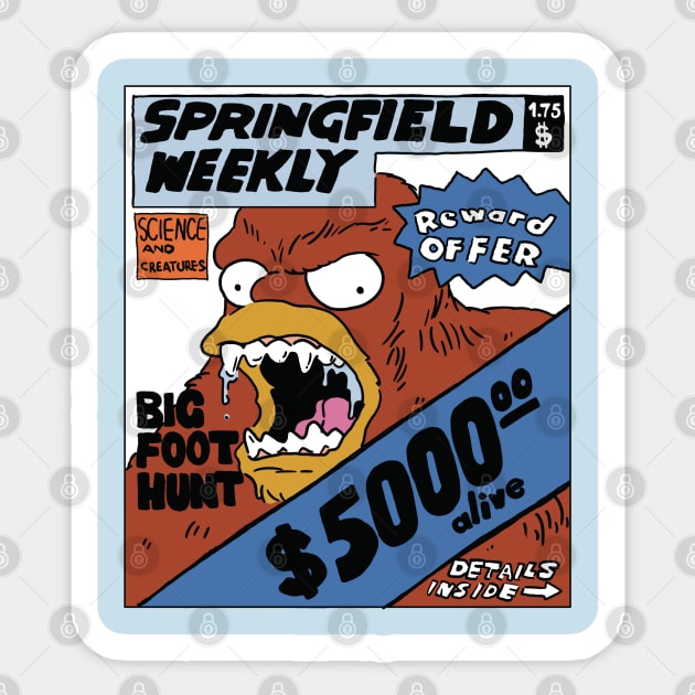 Springfield Weekly color Sticker by TeeAguss